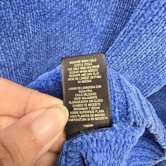 Vintage 90s Arizona Jean CO. Acrylic Chunky Knit Sweater Blue XL (A17) - Picture 3 of 5